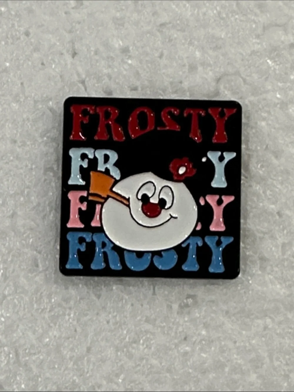Frosty Snowman Enamel Pin - Festive Holiday Accessory